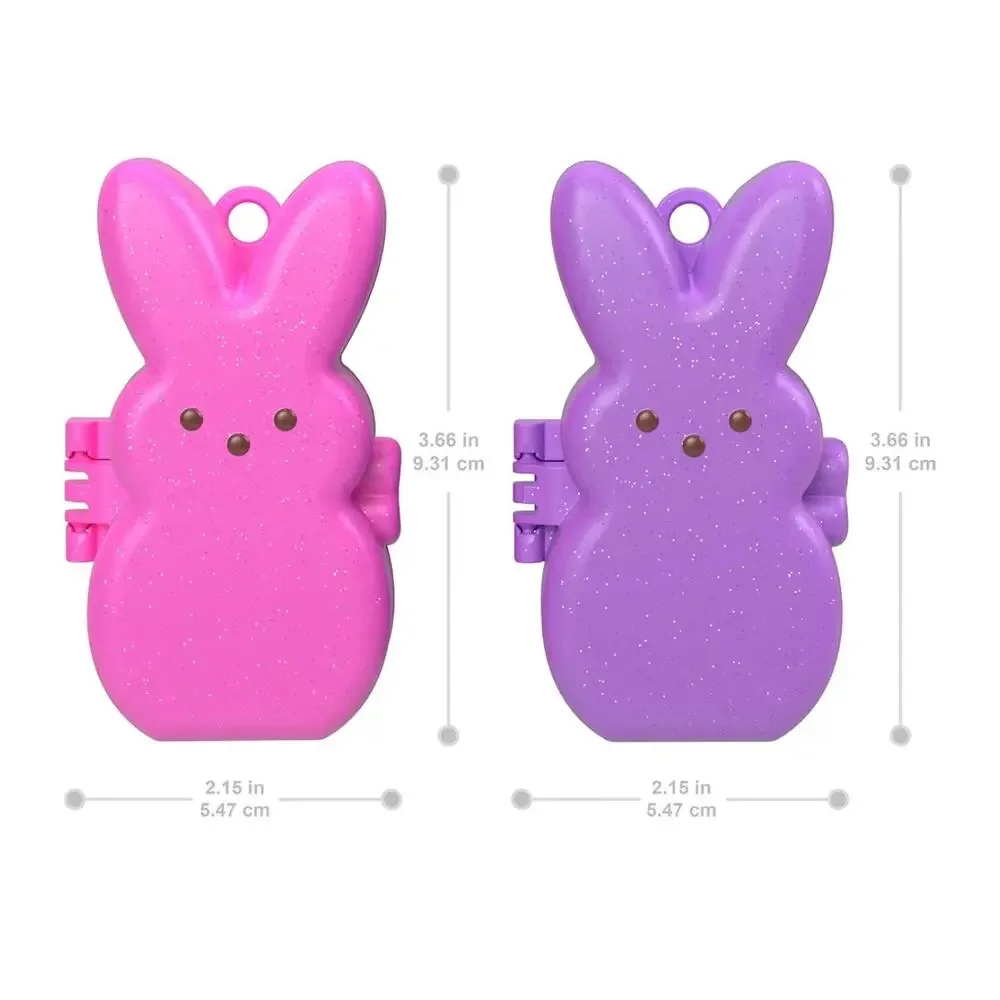 Polly‎ Pocket X Peeps Doll & 2 Playsets Compact Keychain Clip NEW